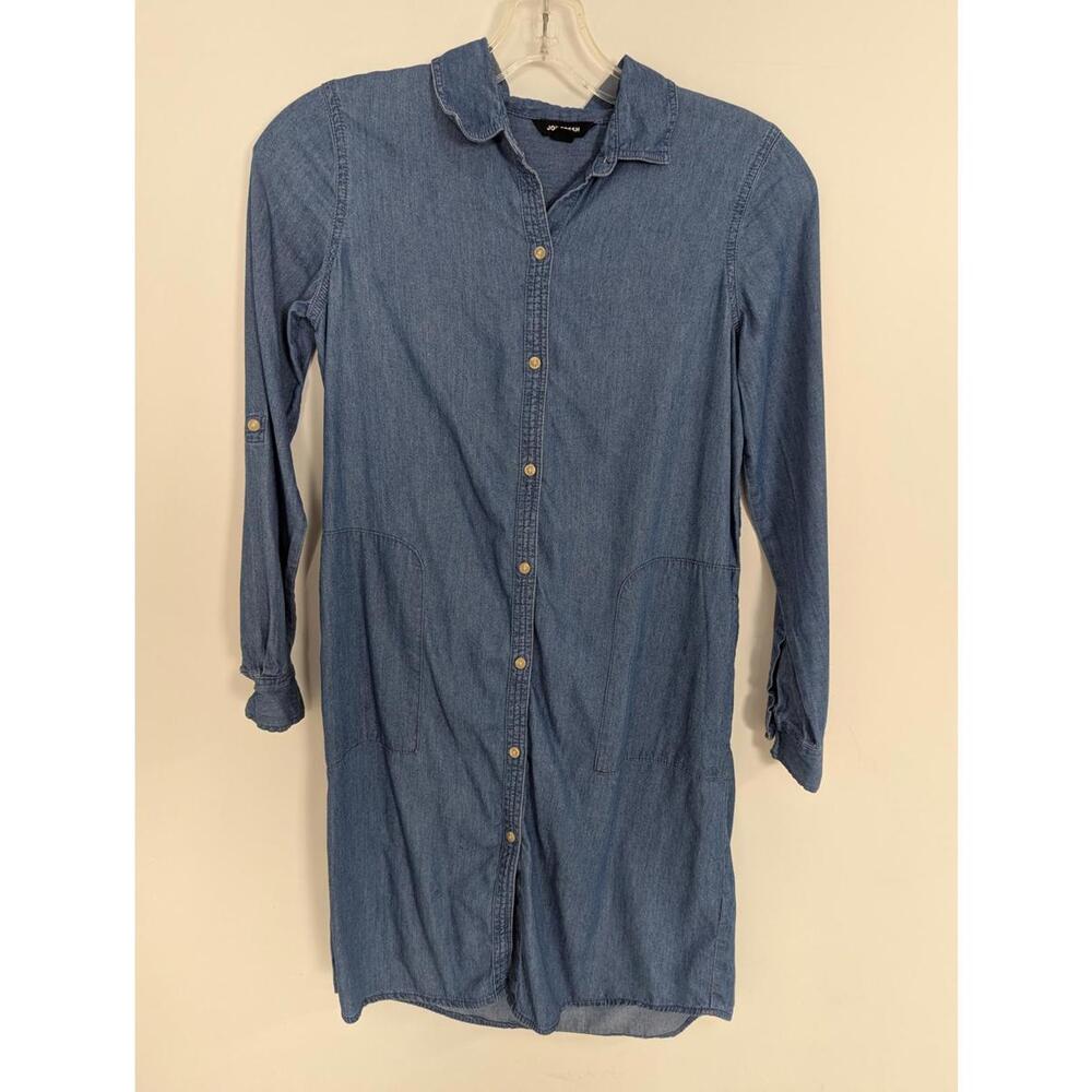Joe Fresh Women's Denim Shirt Dress Size XS Cotton